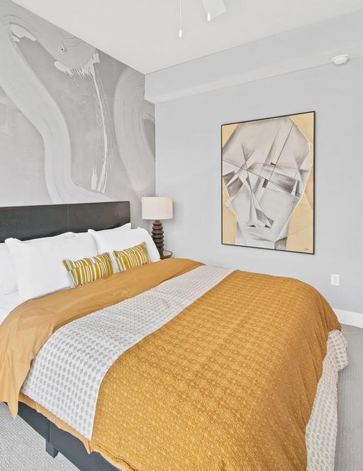 Bowen River Oaks model bedroom